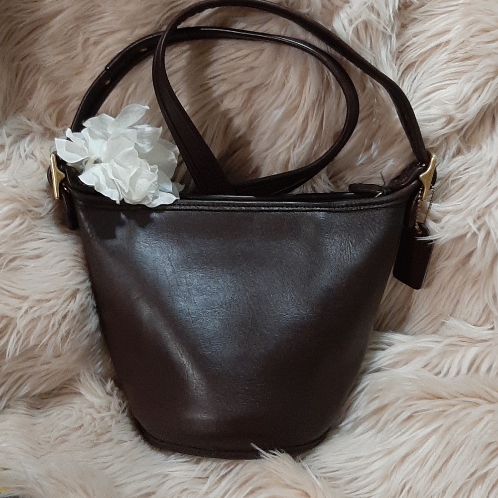 COACH Vintage leather bouquet bag